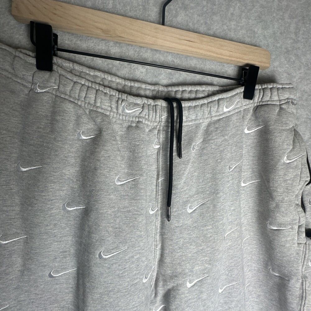 RARE Nike Lab Sweatpants All Over Mini Swoosh Logo Embroidered Joggers XL - Picture 4 of 8
